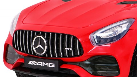 Auto Na Akumulator Mercedes Benz GT Czerwony + Pilot Wolny Start MP3 LED