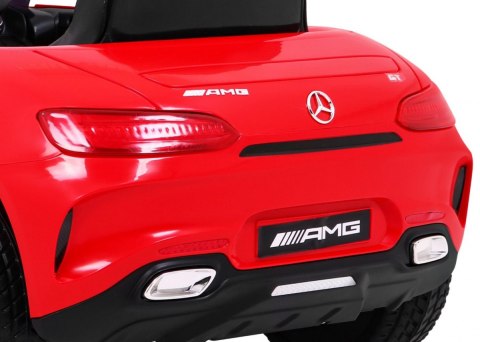 Auto Na Akumulator Mercedes Benz GT Czerwony + Pilot Wolny Start MP3 LED