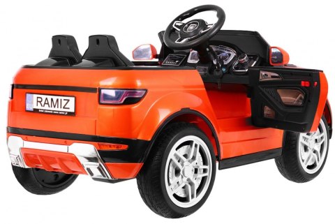 Auto Na Akumulator Rapid Racer Pomarańczowy Pilot Wolny Start EVA MP3 LED Auto Na Akumulator Rapid Racer Pomarańczowy Pilot Wolny Start EVA MP3 LED
