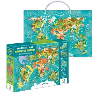 Mapa magnetyczna mapa swiata zwierzat 200267