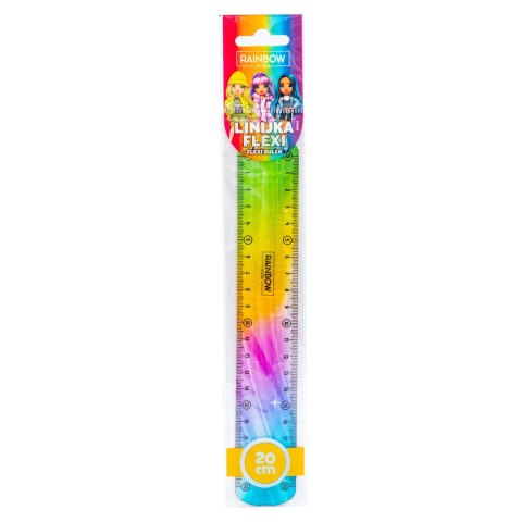 Linijka 20 cm FLEXI RAINBOW HIGH - 1 szt. opp bag Linijka 20 cm FLEXI RAINBOW HIGH - 1 szt. opp bag