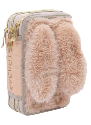 Piórnik JUMBO potrójny z wyposażeniem ASTRABAG FLUFFY BUNNY, AC31
