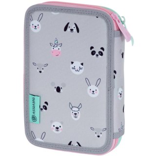 Piórnik podwójny bez wyposażenia ASTRABAG KITTY THE CUTE, AC2