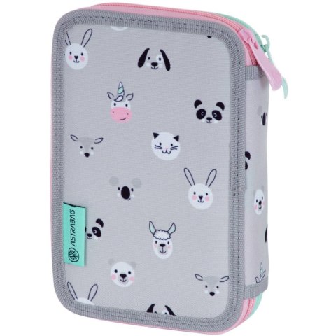 Piórnik podwójny bez wyposażenia ASTRABAG KITTY THE CUTE, AC2 Piórnik podwójny bez wyposażenia ASTRABAG KITTY THE CUTE, AC2