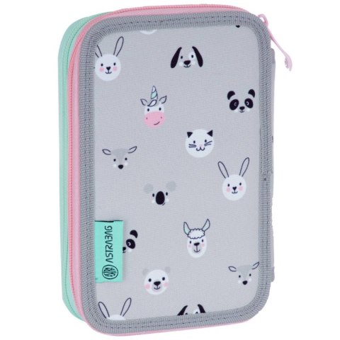 Piórnik podwójny bez wyposażenia ASTRABAG KITTY THE CUTE, AC2 Piórnik podwójny bez wyposażenia ASTRABAG KITTY THE CUTE, AC2