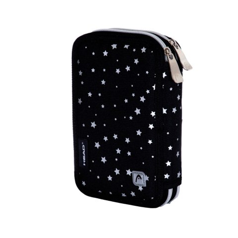 Piórnik podwójny bez wyposażenia HEAD GLITTER EFFECT SILVER DREAM, AC2 Piórnik podwójny bez wyposażenia HEAD GLITTER EFFECT SILVER DREAM, AC2