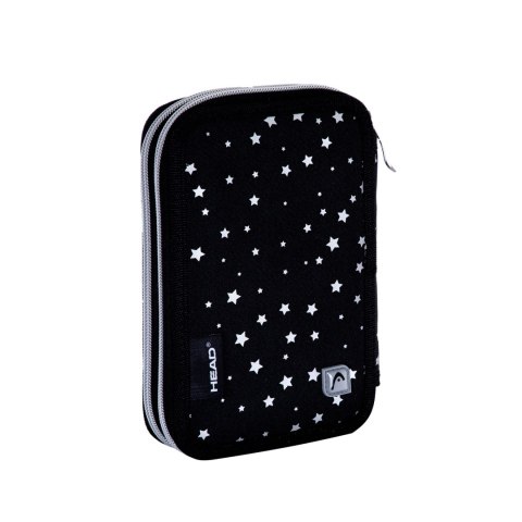 Piórnik podwójny bez wyposażenia HEAD GLITTER EFFECT SILVER DREAM, AC2 Piórnik podwójny bez wyposażenia HEAD GLITTER EFFECT SILVER DREAM, AC2