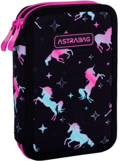 Piórnik podwójny z wyposażeniem ASTRABAG UNICORN SQUAD, AC21 Piórnik podwójny z wyposażeniem ASTRABAG UNICORN SQUAD, AC21