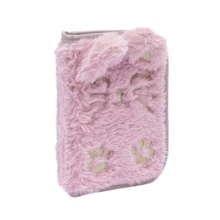 Piórnik pojedynczy jednoklapkowy z wyposażeniem ASTRABAG FLUFFY KITTY, AC11