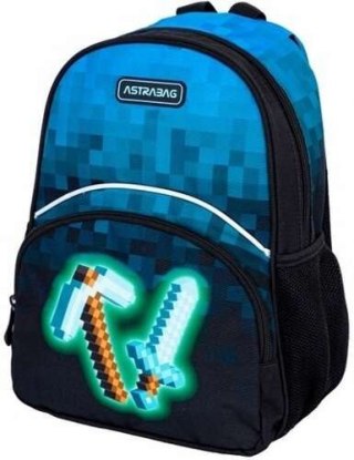 Plecaczek dziecięcy wycieczkowy ASTRABAG BLUE PIXEL, AK300