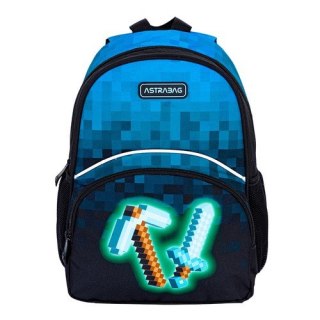 Plecaczek dziecięcy wycieczkowy ASTRABAG BLUE PIXEL, AK300