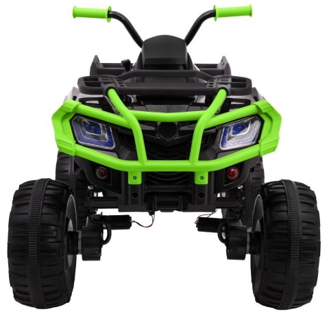 Quad Na Akumulator XL ATV 2,4GHz Czarno-Zielony Pilot Napęd 4x4 Bagażnik