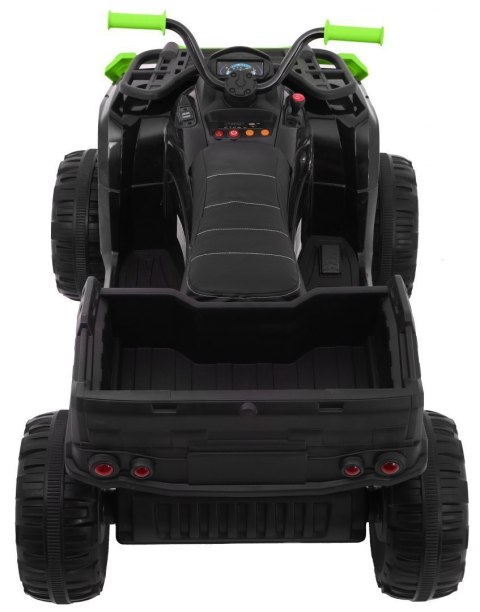 Quad Na Akumulator XL ATV 2,4GHz Czarno-Zielony Pilot Napęd 4x4 Bagażnik