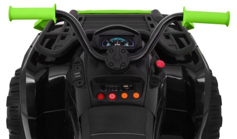 Quad Na Akumulator XL ATV 2,4GHz Czarno-Zielony Pilot Napęd 4x4 Bagażnik