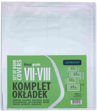 Uniwersalny komplet okładek ASTRAPAP do klas VII-VIII