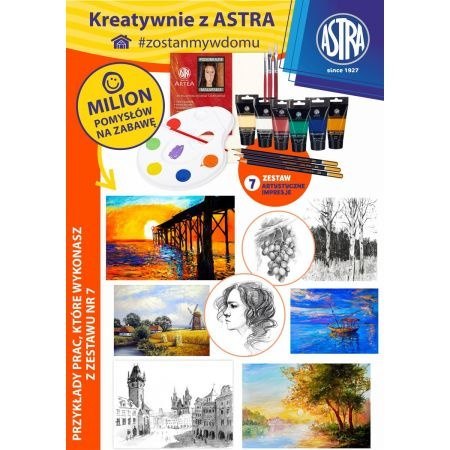 Zestaw plastyczny Creativo nr 7 - Artystyczne Impresje Zestaw plastyczny Creativo nr 7 - Artystyczne Impresje