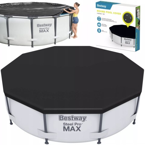 Przykrycie na basen ze stelażem śr. 305cm Bestway 58036 Przykrycie na basen ze stelażem śr. 305cm Bestway 58036