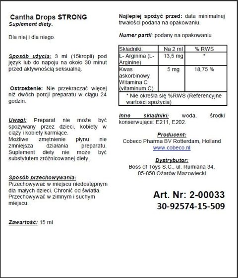 Krople podniecające na libido pożądanie unisex 15m Krople podniecające na libido pożądanie unisex 15m