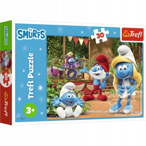 Puzzle 30 el. Smerfy Smerfetka i Smerfy 3+ Trefl 18312 Puzzle 30 el. Smerfy Smerfetka i Smerfy 3+ Trefl 18312