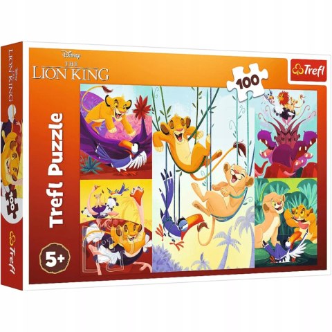 Puzzle Disney Król Lew 100 elementów Dzielny Król Lew Trefl 16478 Puzzle Disney Król Lew 100 elementów Dzielny Król Lew Trefl 16478