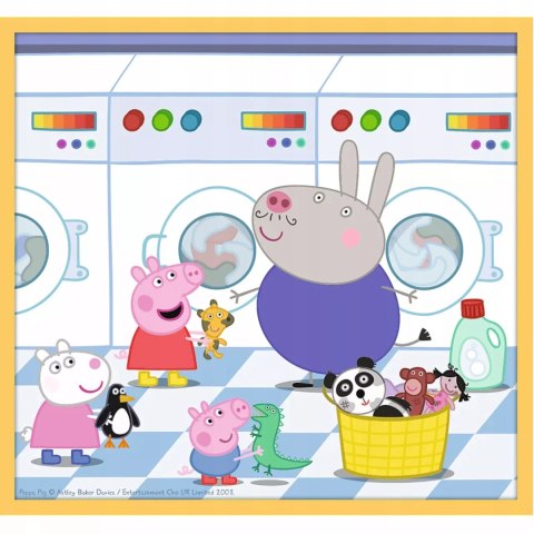 Puzzle Trefl Świnka Peppa Puzzle 10w1 329 el. Poznaj Świnkę Peppę 90383