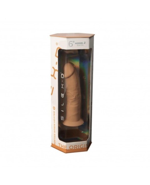 Silexd silikonowe dildo 15cm Model 2 6" Carmel Silexd silikonowe dildo 15cm Model 2 6" Carmel