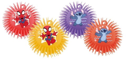 Piłka gumowa kudłata Spidey i Stitch mix 23cm Piłka gumowa kudłata Spidey i Stitch mix 23cm