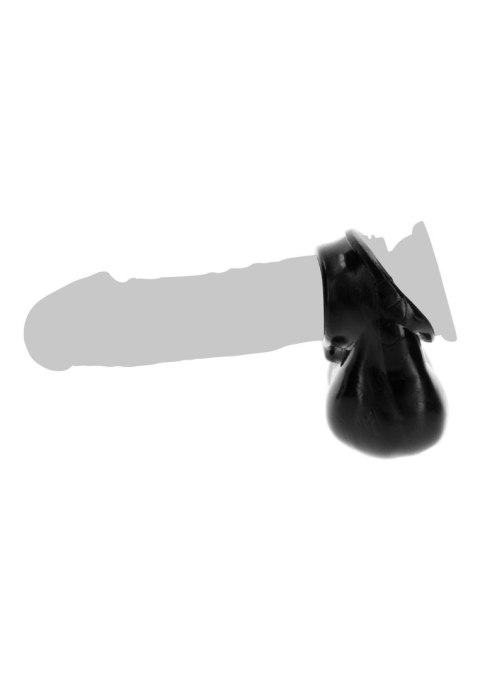 Penis Ring and Scrotum Holder Black Penis Ring and Scrotum Holder Black