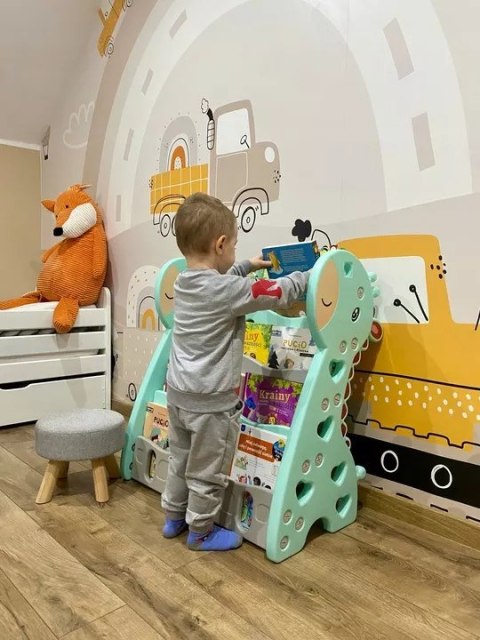 Regał na książki półka szafka organizer pokój dziecięcy żyrafka Z33
