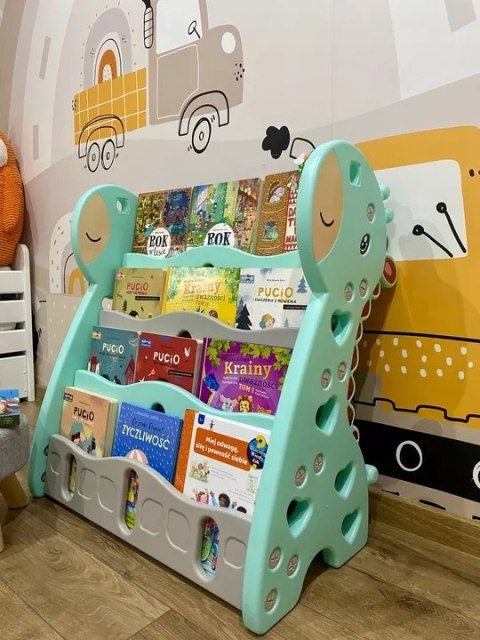 Regał na książki półka szafka organizer pokój dziecięcy żyrafka Z33