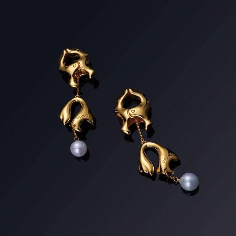 Upko luksusowe klamerki na sutki "Moist Eyes" Pearl Nipple Clamps