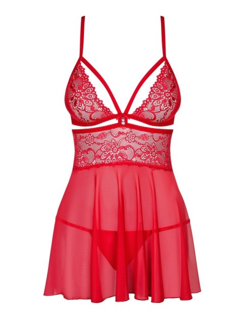 838-BAB-3 babydoll czerwony L/XL