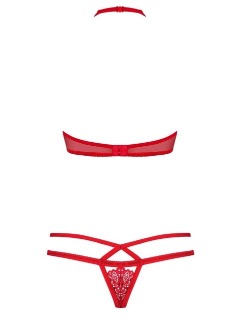 838-SET-3 komplet 2-częściowy czerwony L/XL
