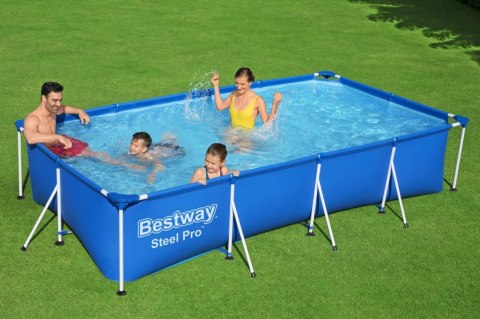 Basen Stelażowy Family Steel Pro 400x211x81 BESTWAY 3w1 + Pompa + Filtr
