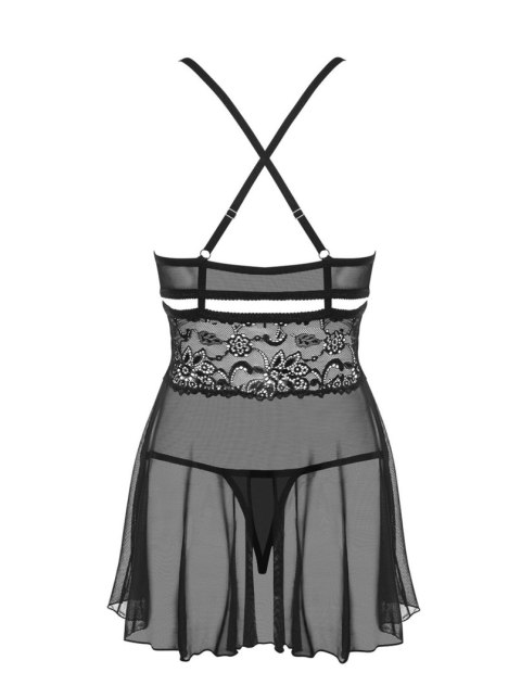 838-BAB-1 babydoll czarny S/M