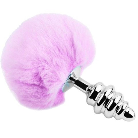 Alive korek analny z ogonkiem Metal Anal Fluffy Twist Plug Lila M Alive korek analny z ogonkiem Metal Anal Fluffy Twist Plug Lila M