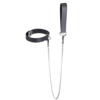 LOCKINK obróżka ze smyczą Collar with Leash Set Black