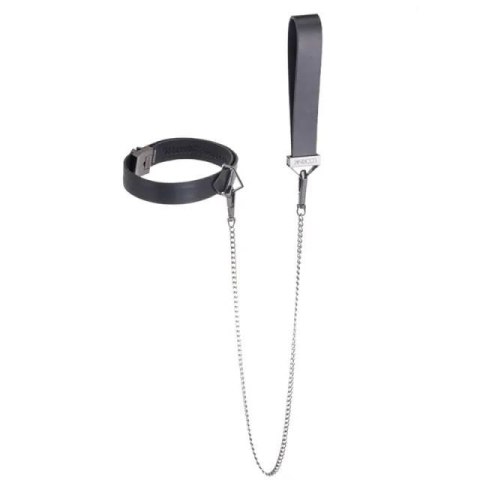 LOCKINK obróżka ze smyczą Collar with Leash Set Black