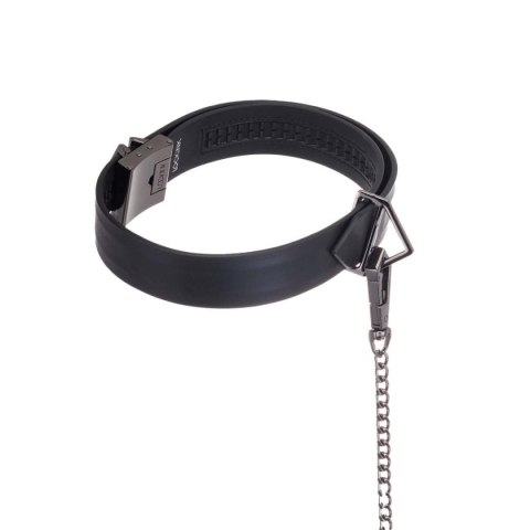 LOCKINK obróżka ze smyczą Collar with Leash Set Black