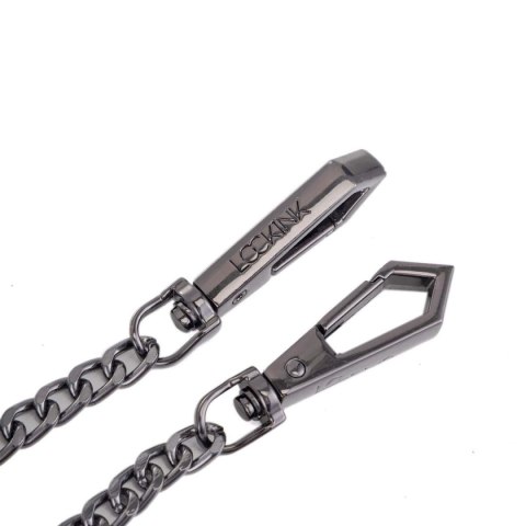 LOCKINK obróżka ze smyczą Collar with Leash Set Black