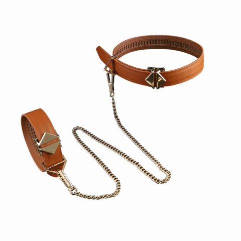LOCKINK zestaw BDSM Bondage & Restraint Set Brown LOCKINK zestaw BDSM Bondage & Restraint Set Brown