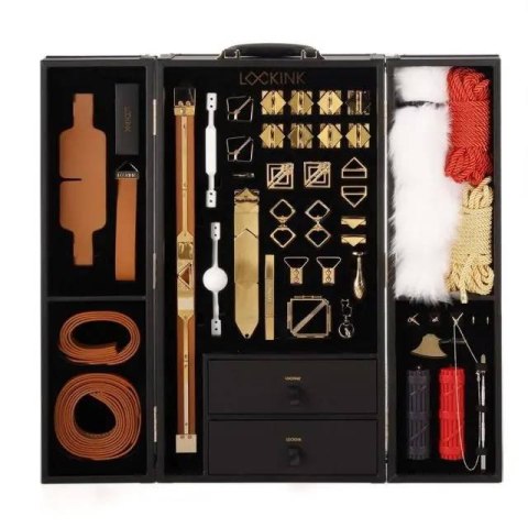 LOCKINK zestaw Bondage All-in-1 BDSM Play Kit Brown LOCKINK zestaw Bondage All-in-1 BDSM Play Kit Brown