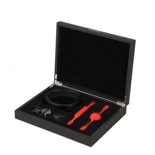 LOCKINK zestaw knebli Ball-Gag & Gag-Bite Set Black