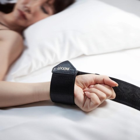 LOCKINK zestaw pasów BDSM Adjustable Bed Restraint Kit Black LOCKINK zestaw pasów BDSM Adjustable Bed Restraint Kit Black