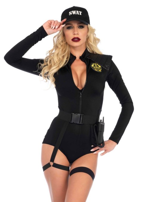 Leg Avenue przebranie policjantki Swat Team Babe Bodysuit M