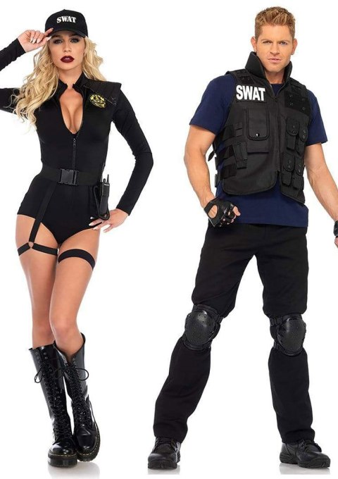 Leg Avenue przebranie policjantki Swat Team Babe Bodysuit M