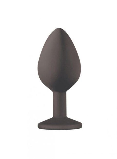 Silikonowy korek analny z kamieniem ozdobnym 8cm Silikonowy korek analny z kamieniem ozdobnym 8cm