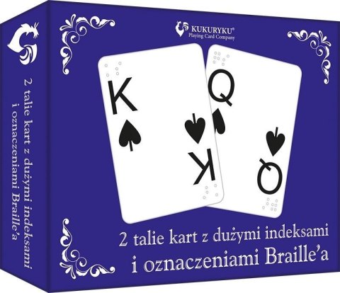 Karty z dużymi indeksami i znakami Braille'a Karty z dużymi indeksami i znakami Braille'a