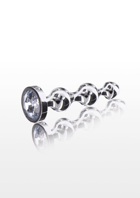 Korek analny sonda stalowa kulkowa diament 13cm Korek analny sonda stalowa kulkowa diament 13cm