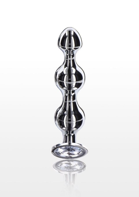 Korek analny sonda stalowa kulkowa diament 13cm Korek analny sonda stalowa kulkowa diament 13cm